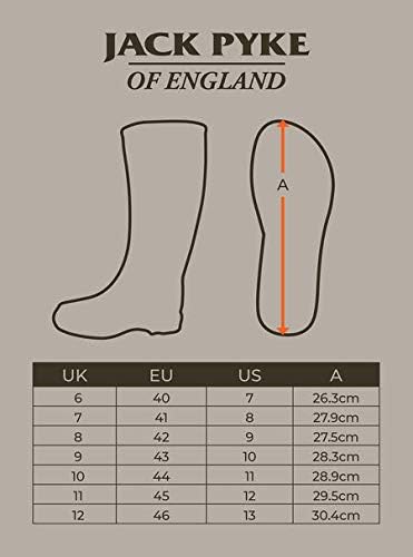 JACK PYKE Pair of Wellington Boots Socks Green/Brown 8 to 11 UK