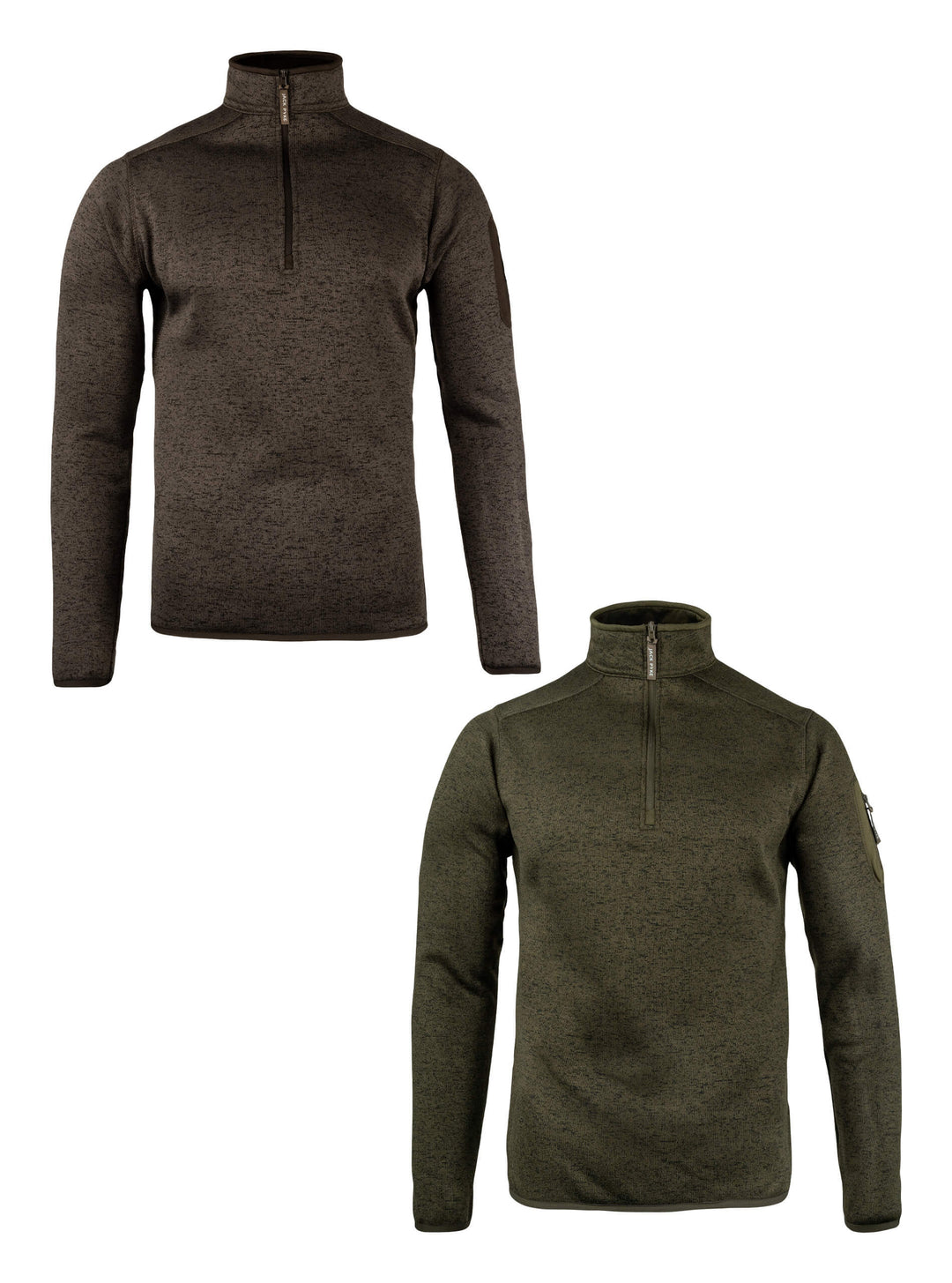 JACK PYKE Melange Quarter Zip Long sleeve Fleece