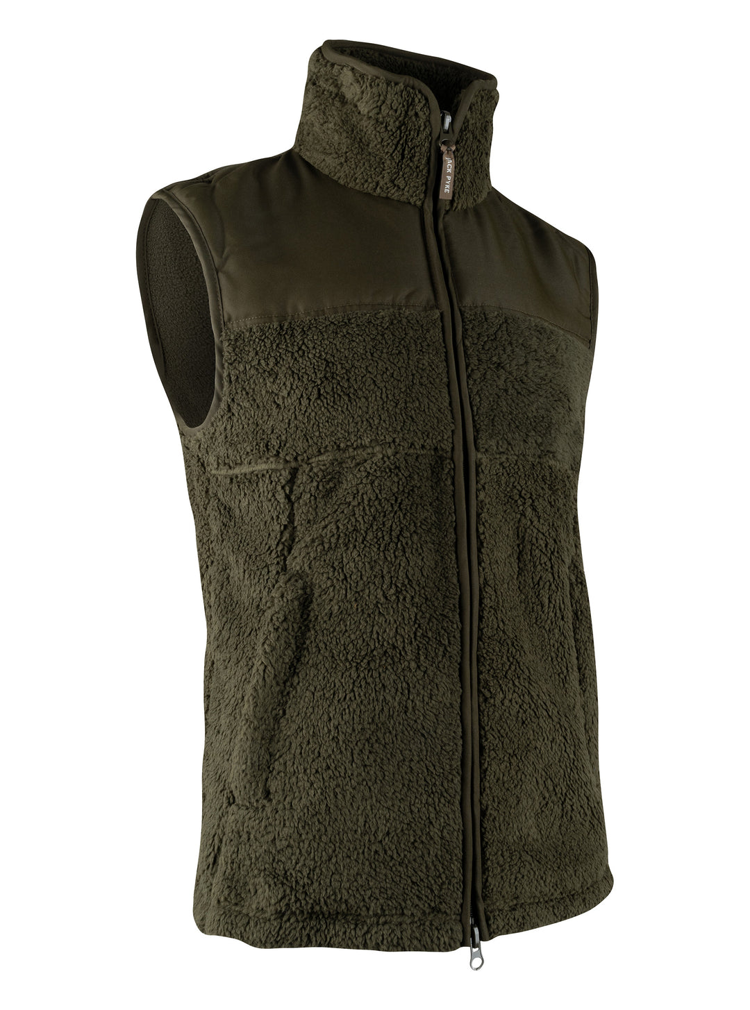 JACK PYKE Sherpa Fleece Gilet Dark Olive