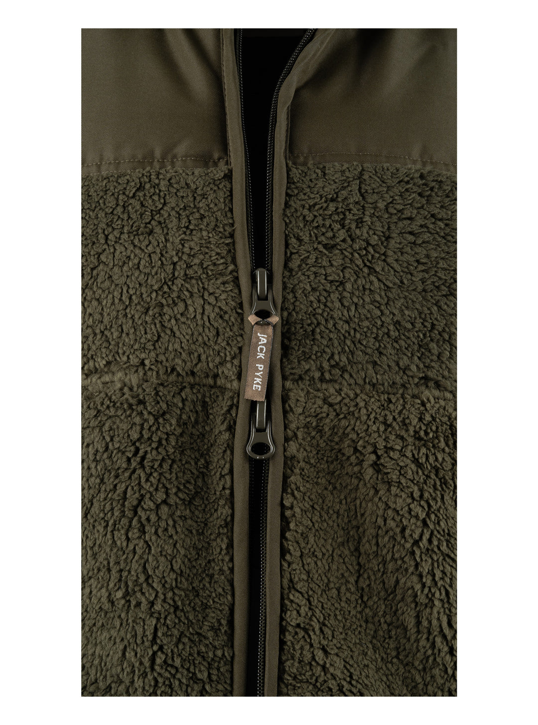 JACK PYKE Men's Dark Olive Sherpa Fleece Sleeveless Gilet Size S-3XL