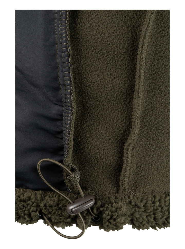 JACK PYKE Sherpa Fleece Gilet Dark Olive