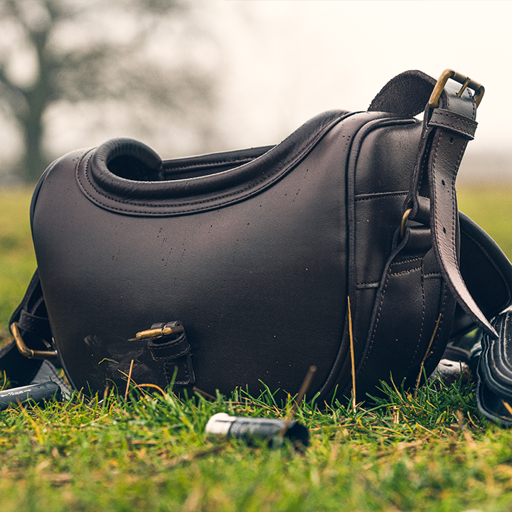 JACK PYKE Leather Shotgun Cartridge Carry Bag