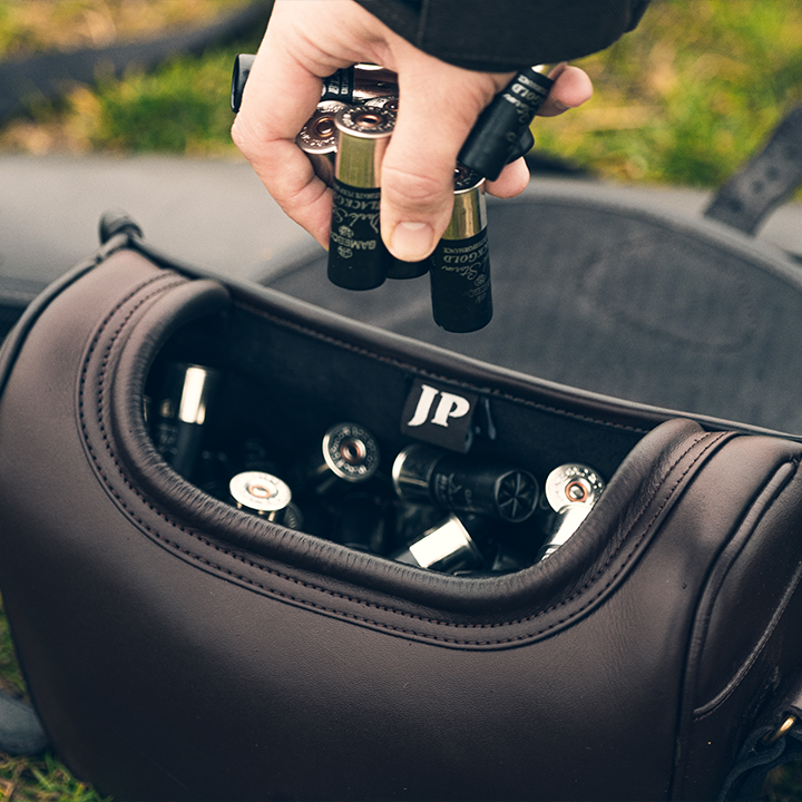 JACK PYKE Leather Shotgun Cartridge Carry Bag