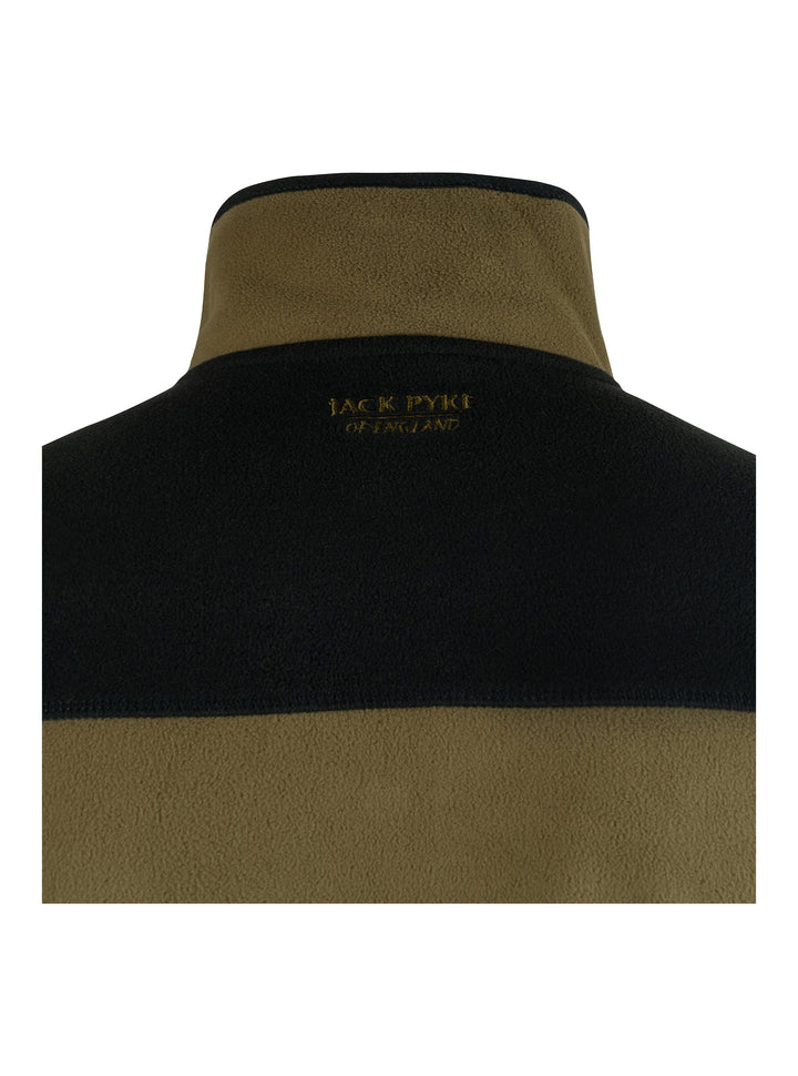 JACK PYKE Snap Neck Long Sleeve Thermal Fleece Top - Men's Adult - Green/Dark mustard - Medium-3XL