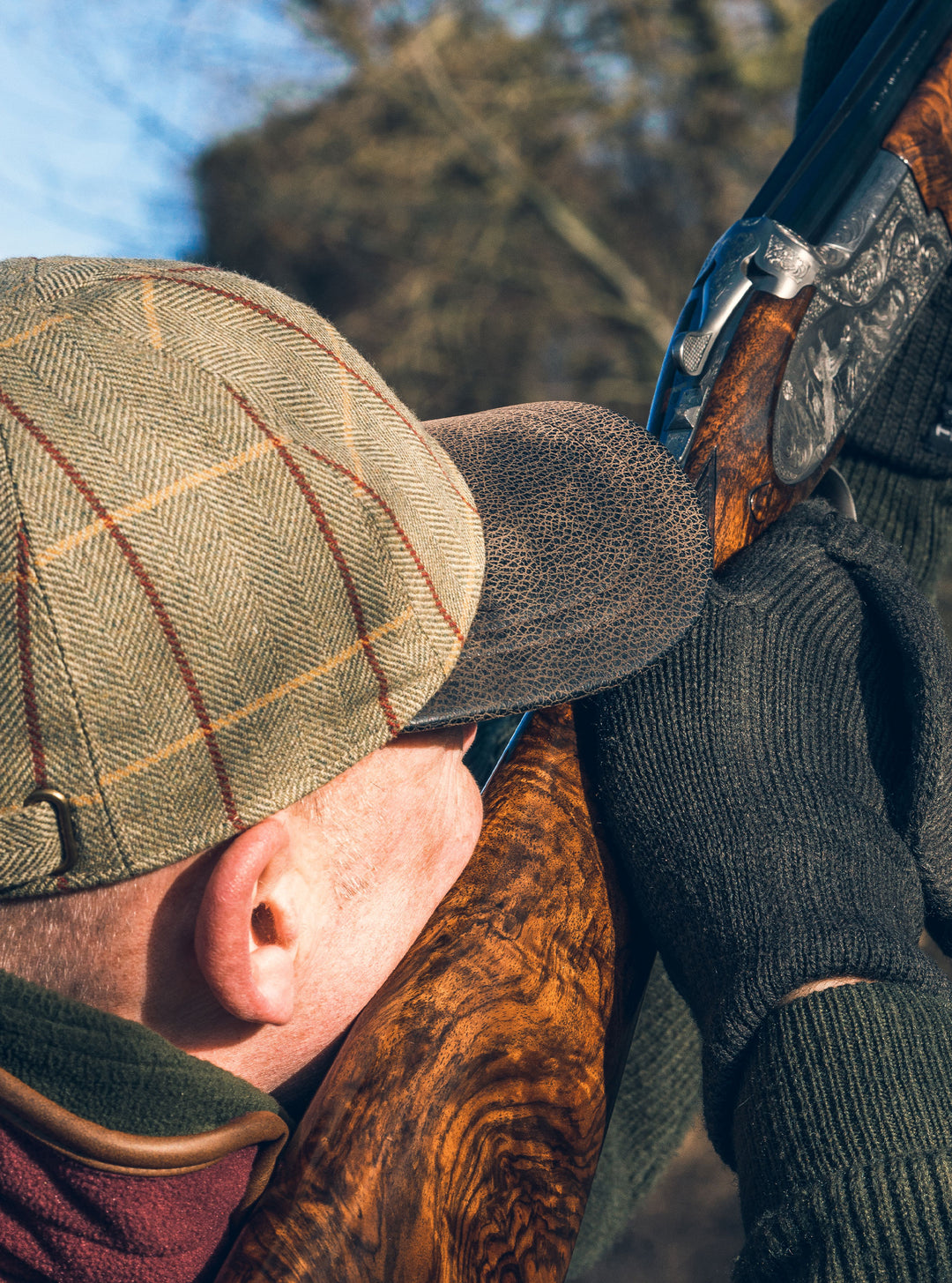 JACK PYKE Wool Mix Baseball Hat Tweed