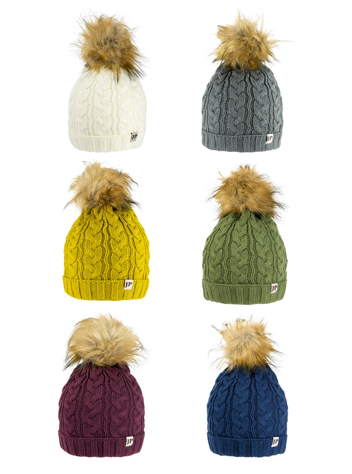 Jack Pyke Ladies Cable Knit Bob Hat