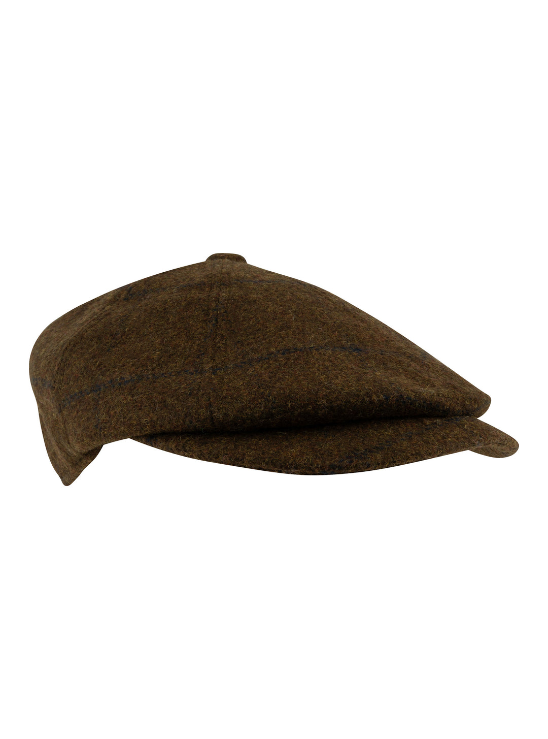 JACK PYKE Newsboy Flat Cap Brown Tweed