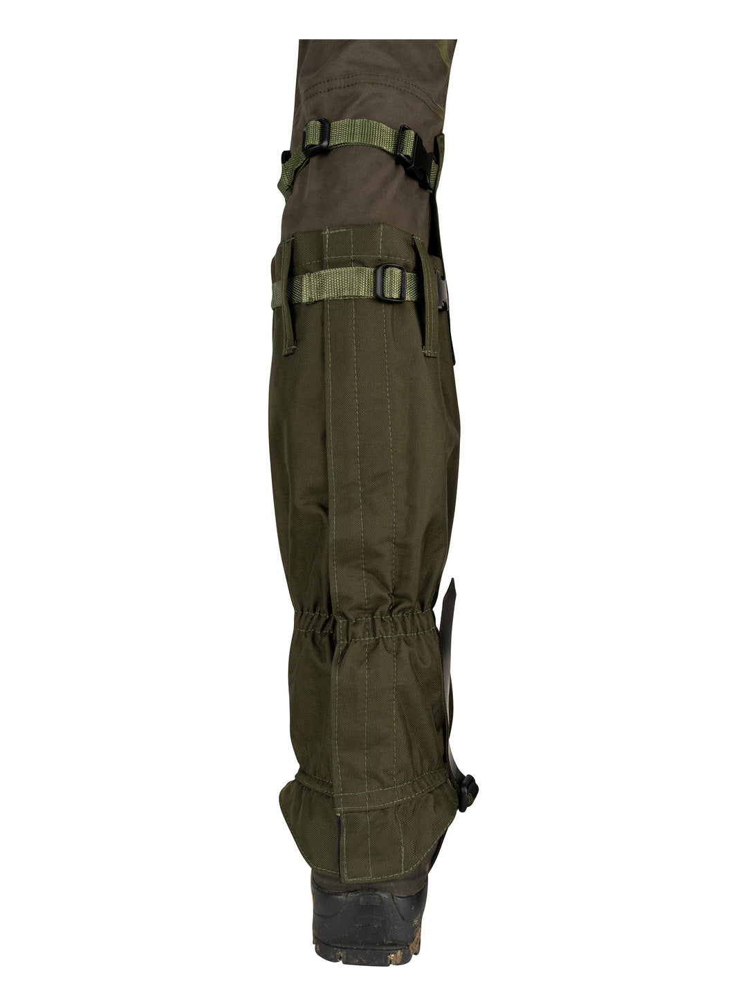 JACK PYKE Zip and Buckle Fastening Highline Waterproof Leg Gaiters Green