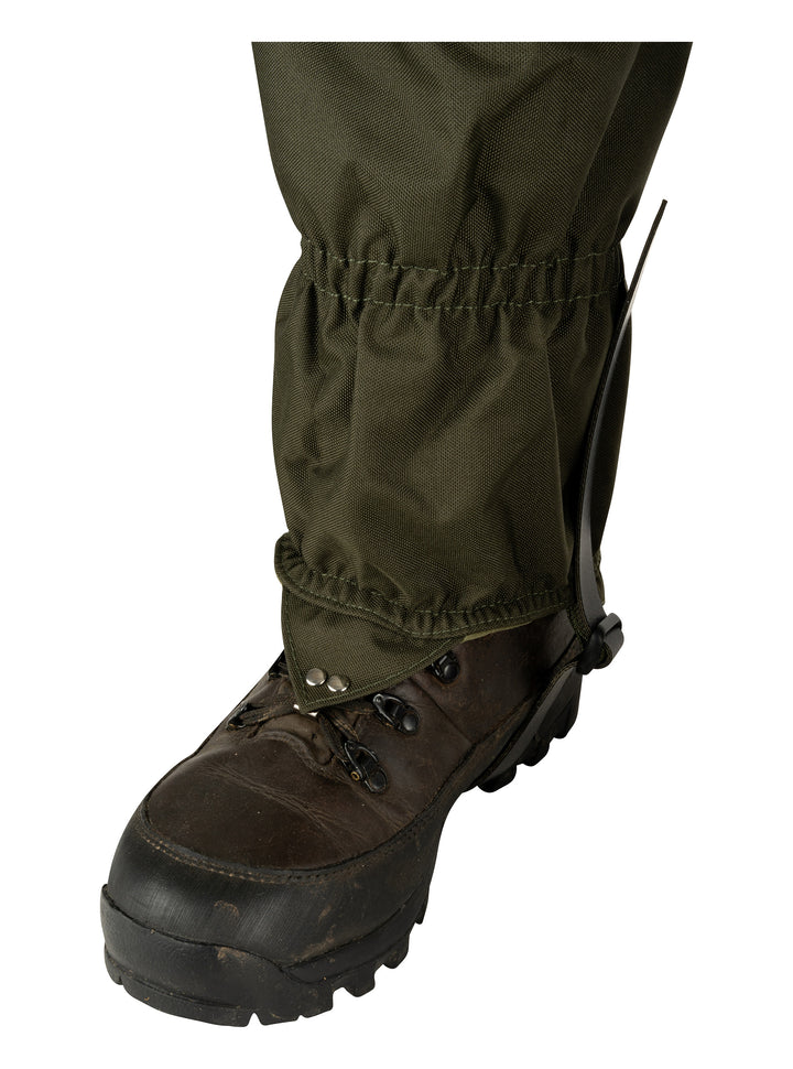 JACK PYKE Zip and Buckle Fastening Highline Waterproof Leg Gaiters Green