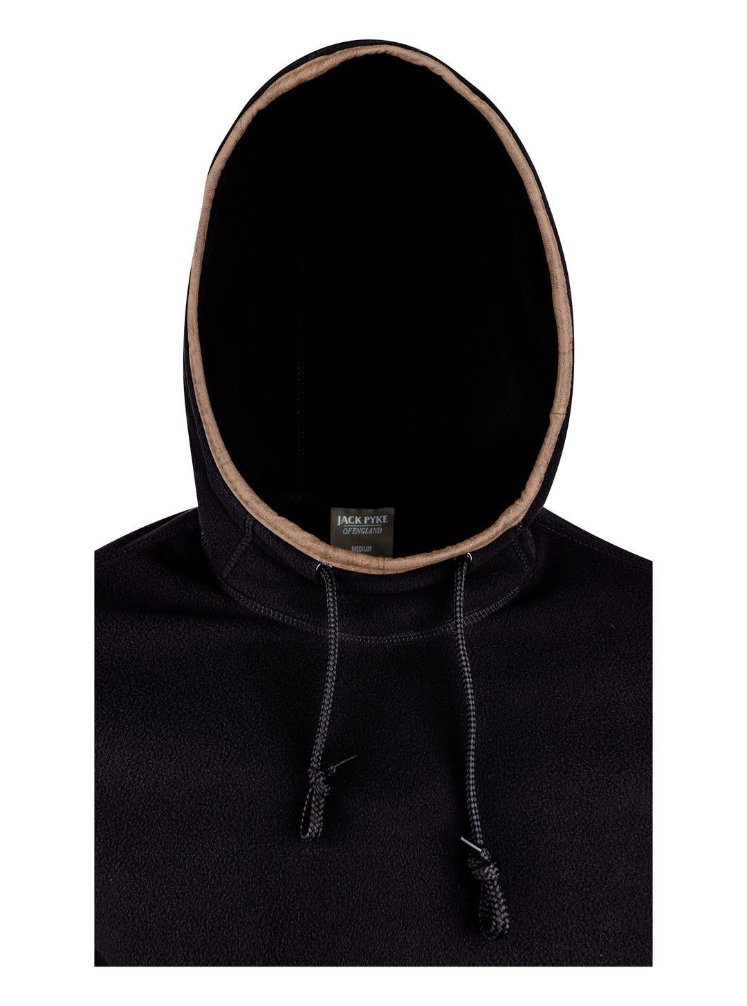 JACK PYKE Unisex Adult Regular/Classic Country Hoodie with Antiqued Faux Leather Piping