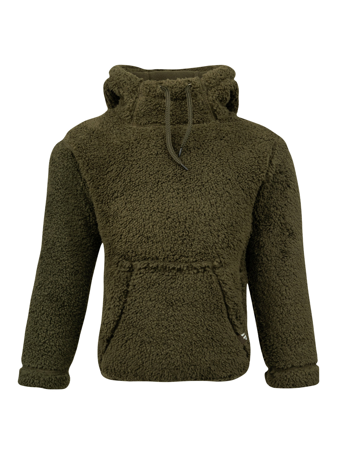 Jack Pyke Junior Sherpa Fleece Hoodie Dark Olive