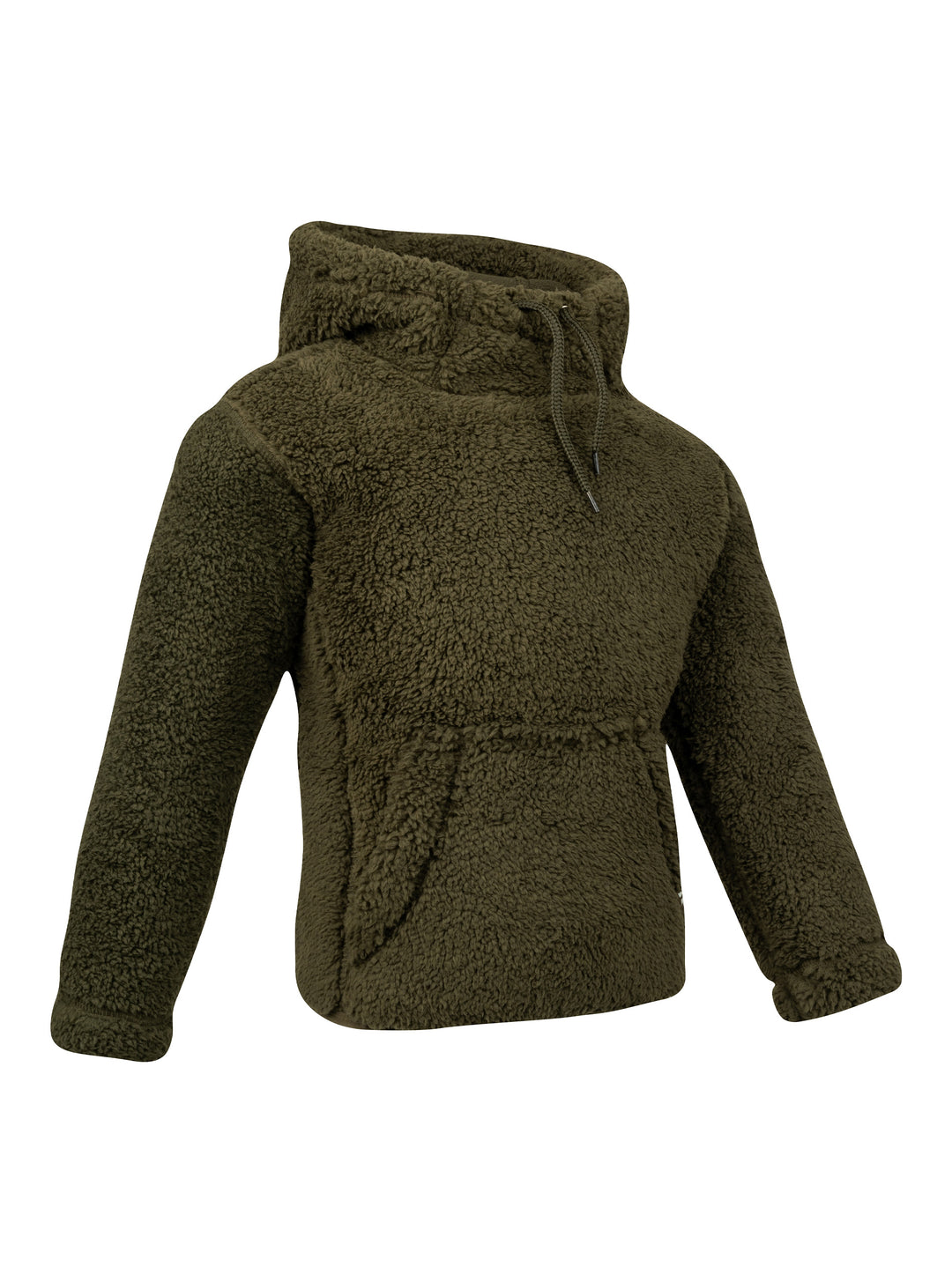 Jack Pyke Junior Sherpa Fleece Hoodie Dark Olive