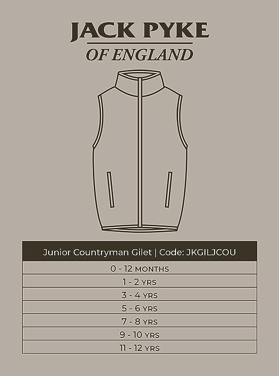 JACK PYKE Junior Kids Countryman Thermal Fleece Gilet