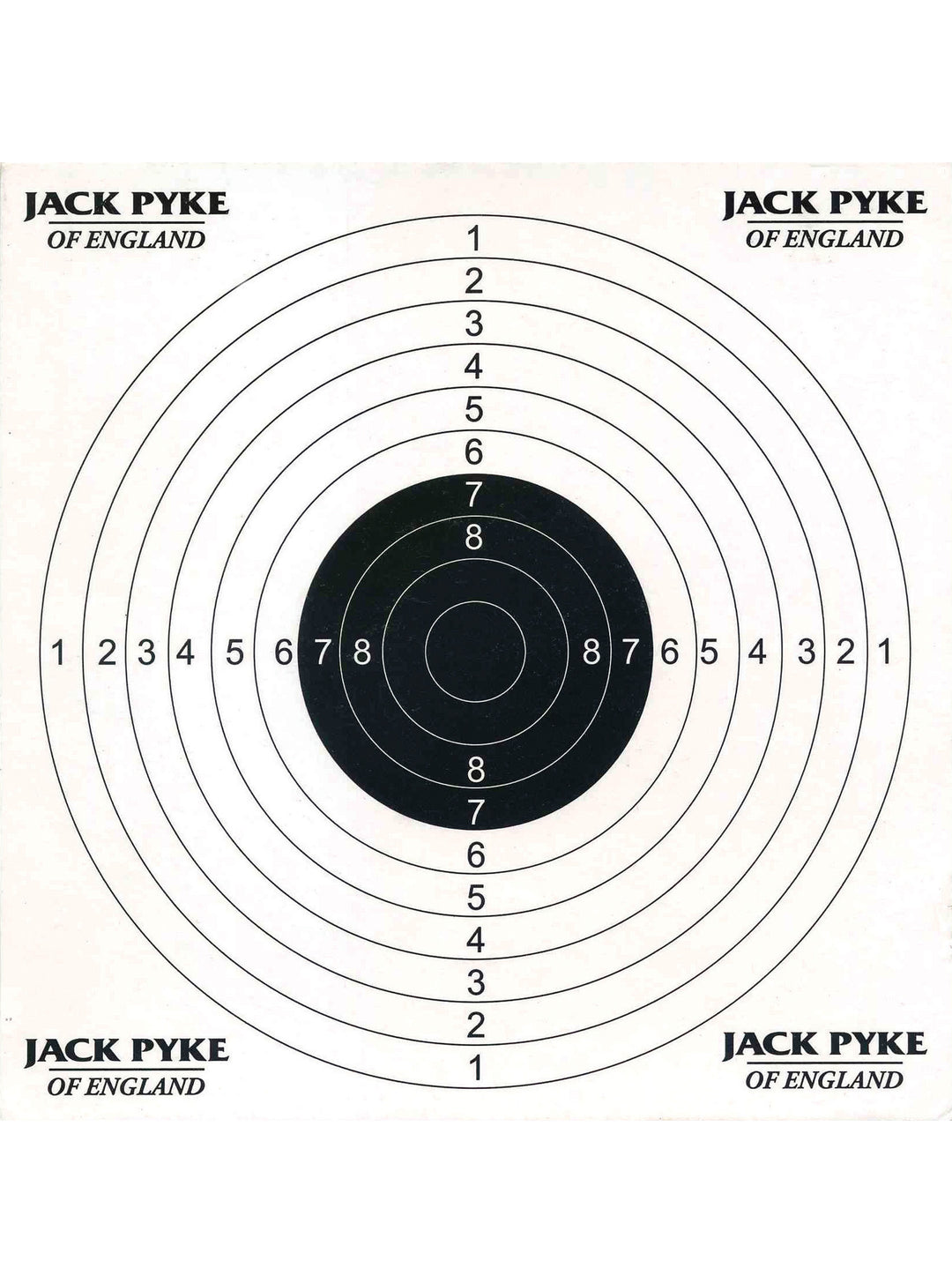 JACK PYKE Zielscheibenhalter und Pelletfänger aus Stahlpapier. Enthält 10 Ziele