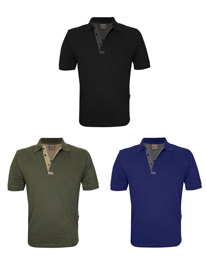 JACK PYKE Sportliches Kurzarm-Poloshirt