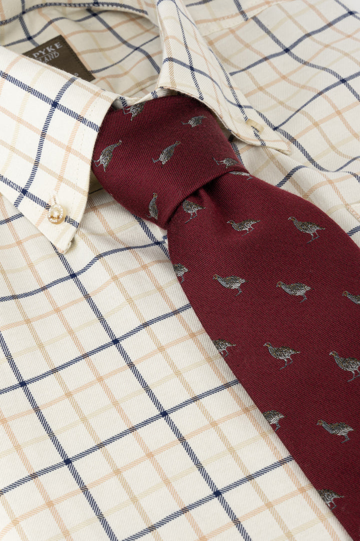 JACK PYKE Partridge Silk Tie