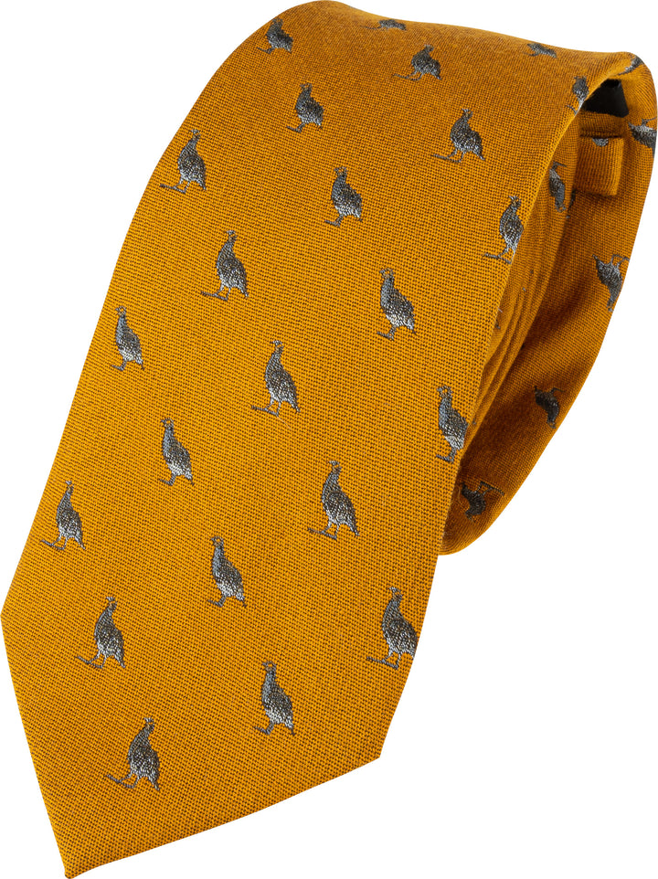 JACK PYKE Partridge Silk Tie