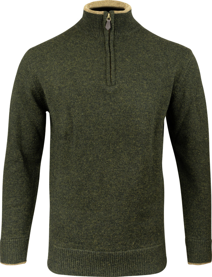 JACK PYKE Ashcombe 100% Lambswool Long Sleeve Zip Knit Jumper Pullover