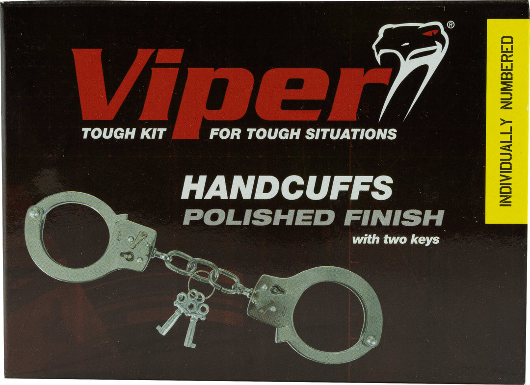 Viper TACTICAL Classic Heavy Duty Standard Security Handcuffs Polished Finish With 2 Keys