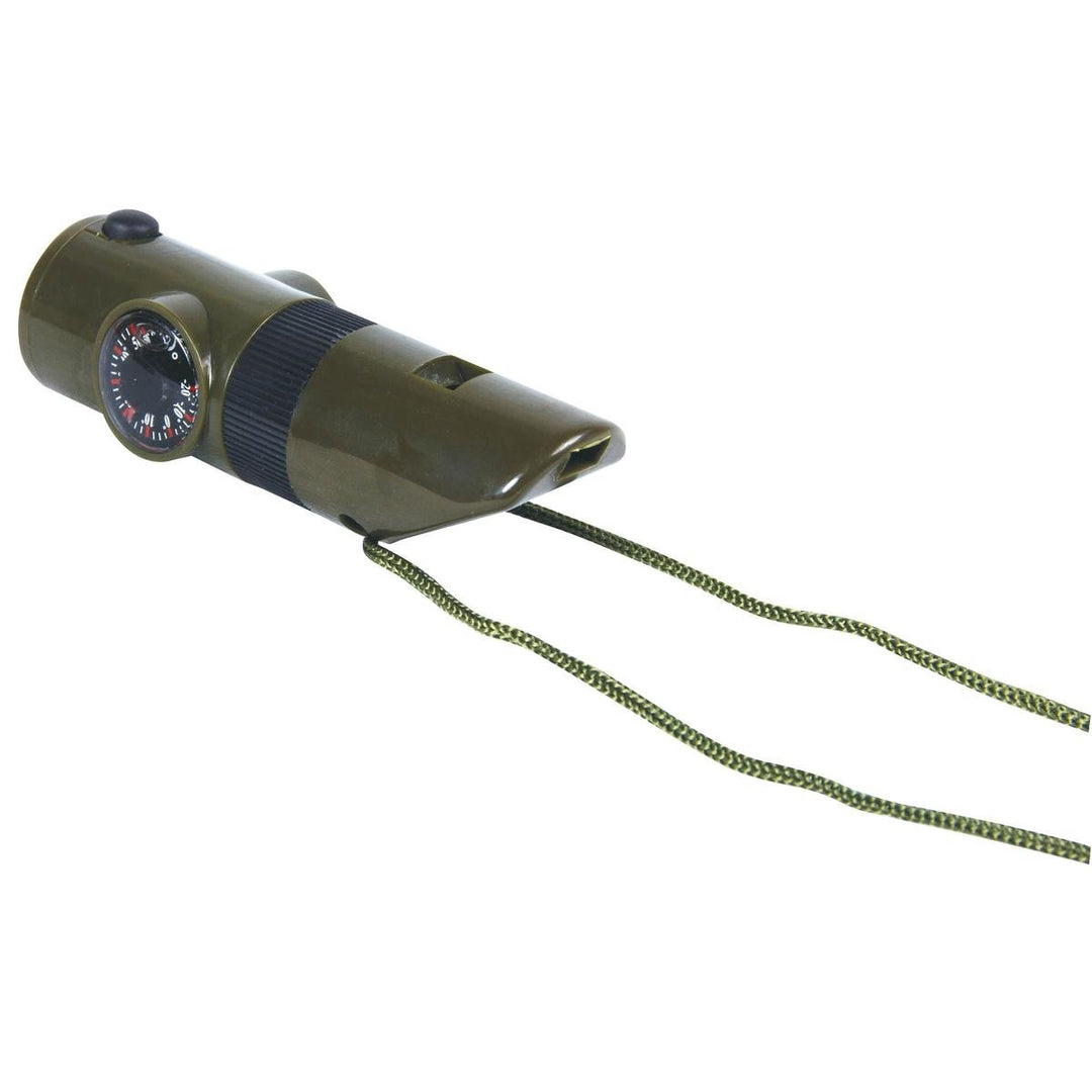 Mil-com 7-in-1 Survival Whistle Green