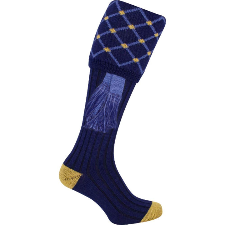 JACK PYKE Pair of Diamond Shooting Socks with Garters 8 to 11 UK