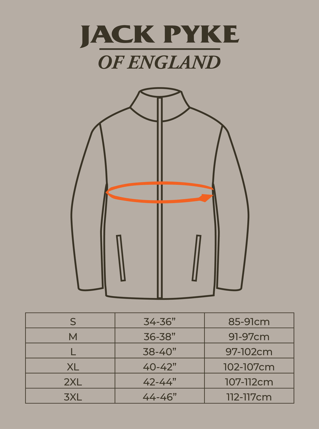 JACK PYKE Rannock Jacke English Oak Evolution